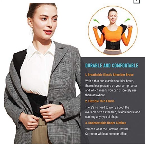 - Caretras Posture Corrector Mens and Women’s Size: L - Picture 7 of 9
